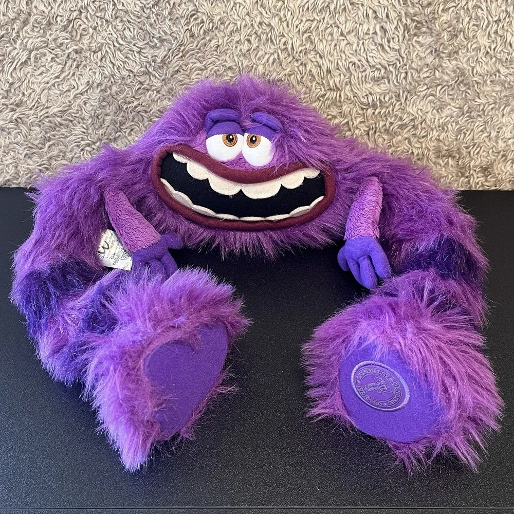 Disney Store Pixar Monster University ART Purple Plush Stuffed Animal Long Legs